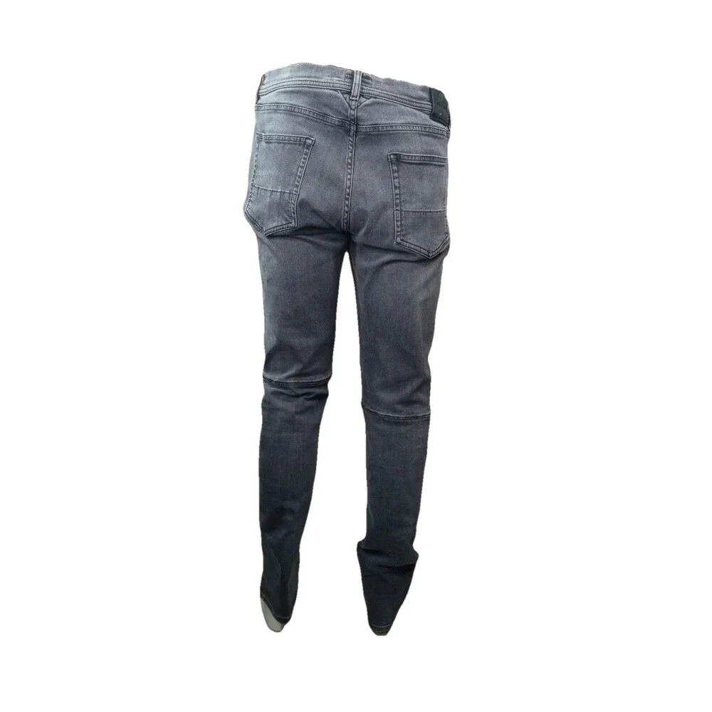 BELSTAFF Jeans Men 36 Skinny Fit Stretch Denim Jeans Distressed Dark Moto Pants